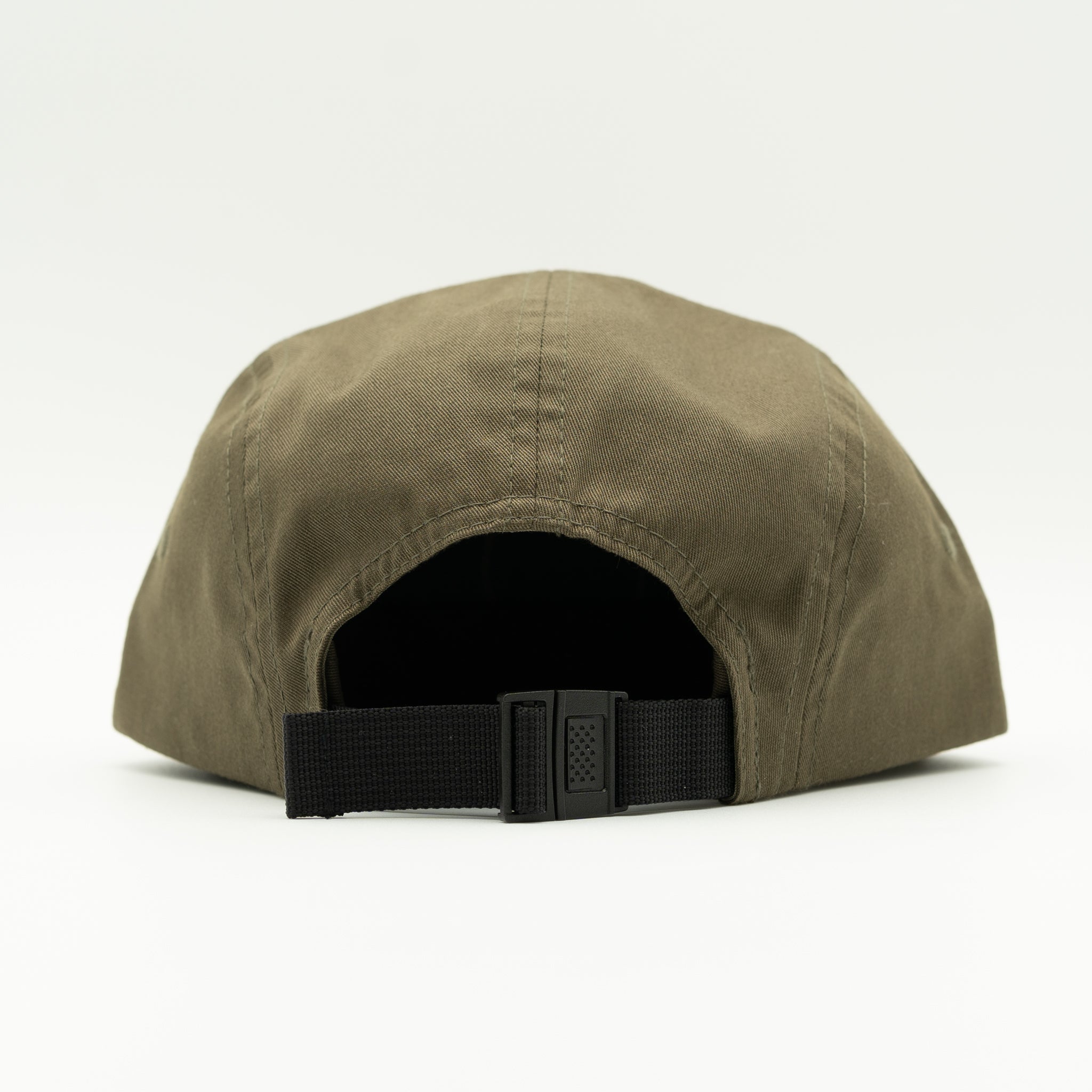 Back view of loden/biscuit Richardson 217 Gone Camping camper hat with nylon backstrap.
Color: Loden/Biscuit