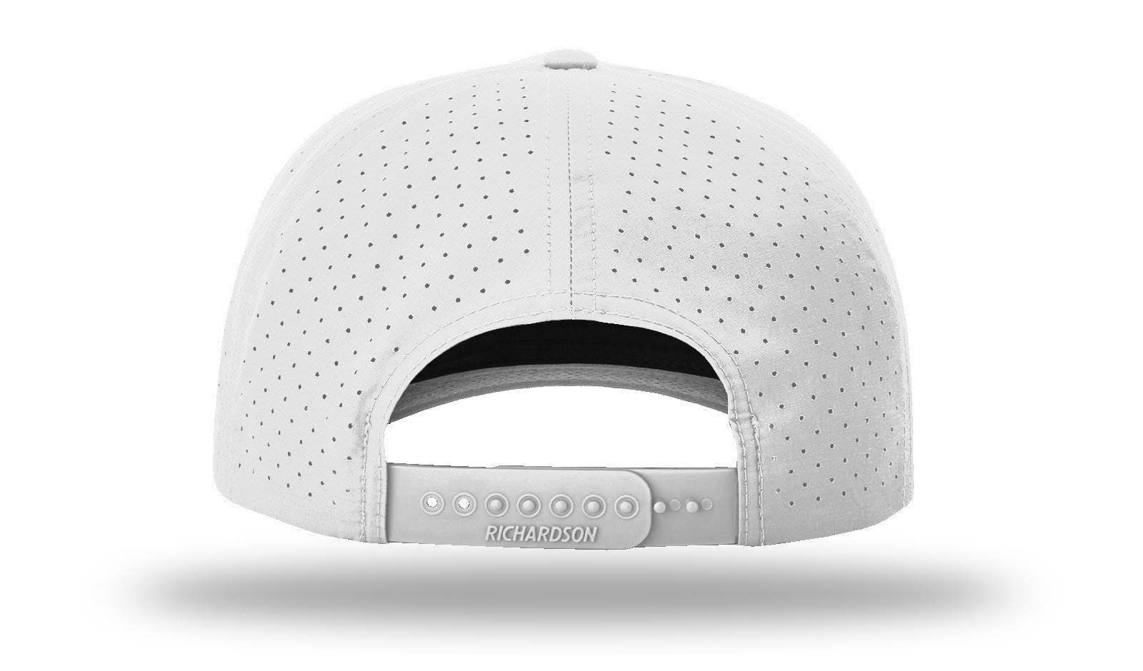 White baseball cap with 'Richardson' branding on a white background
Color: Silver