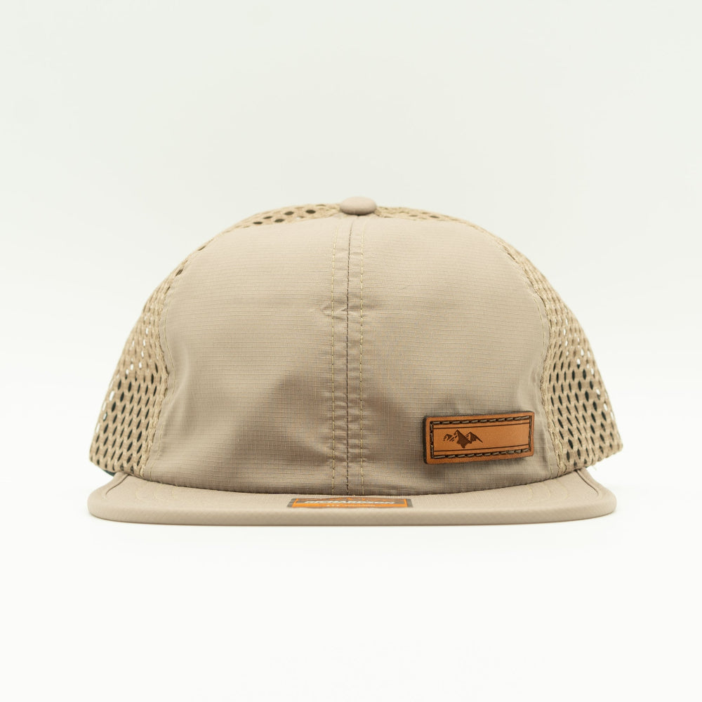 ACTIVE MOUNTAIN Leather Patch Hat – Richardson 935 Lightweight & Water-Resistant