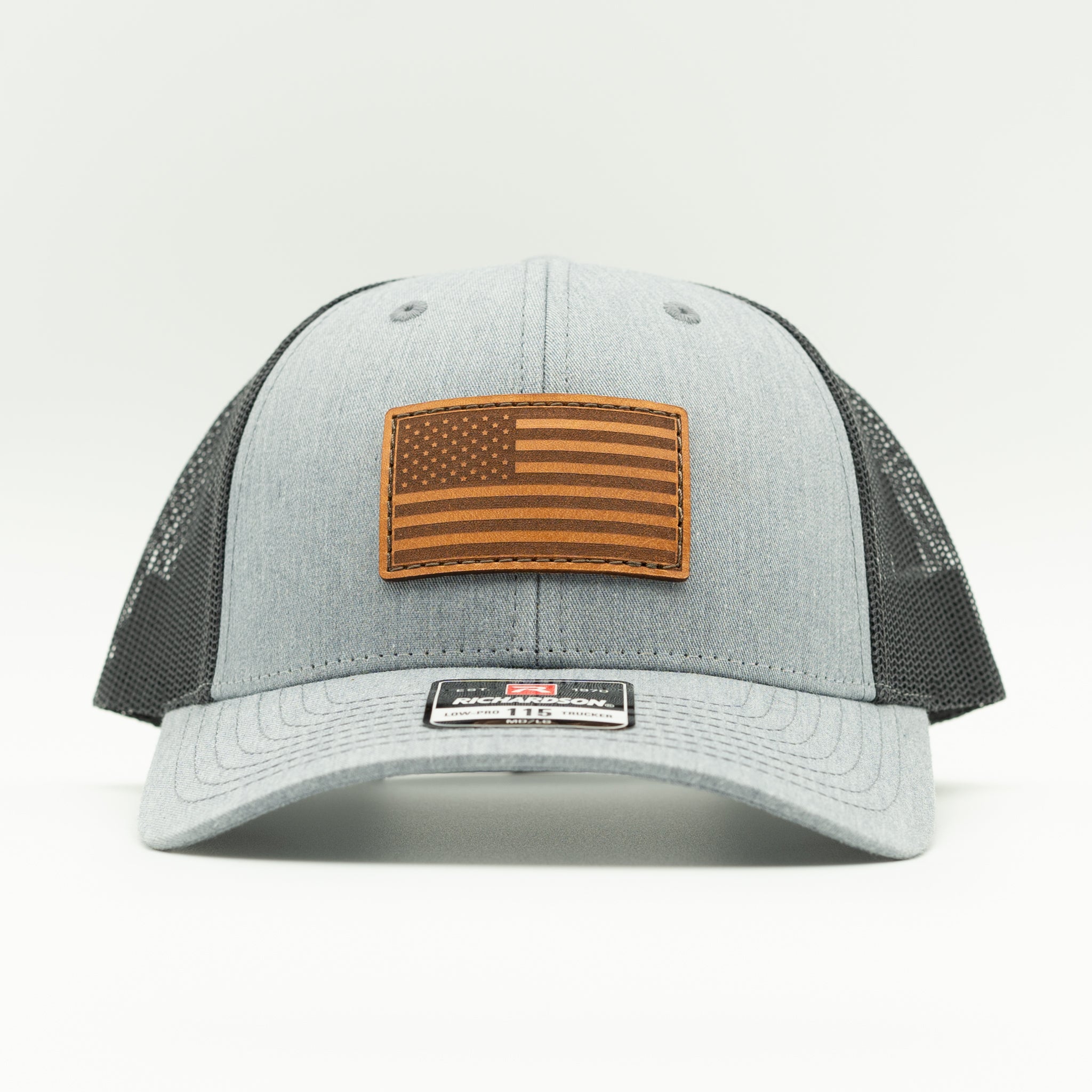 AMERICAN FLAG Leather Patch Hat | Richardson 115