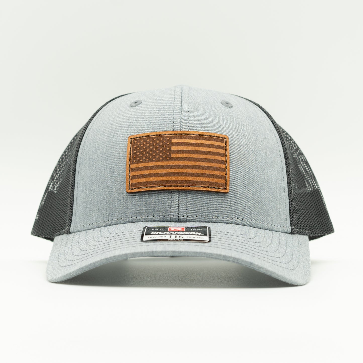 AMERICAN FLAG Leather Patch Hat | Richardson 115