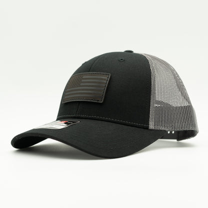 AMERICAN FLAG Leather Patch Hat | Richardson 115