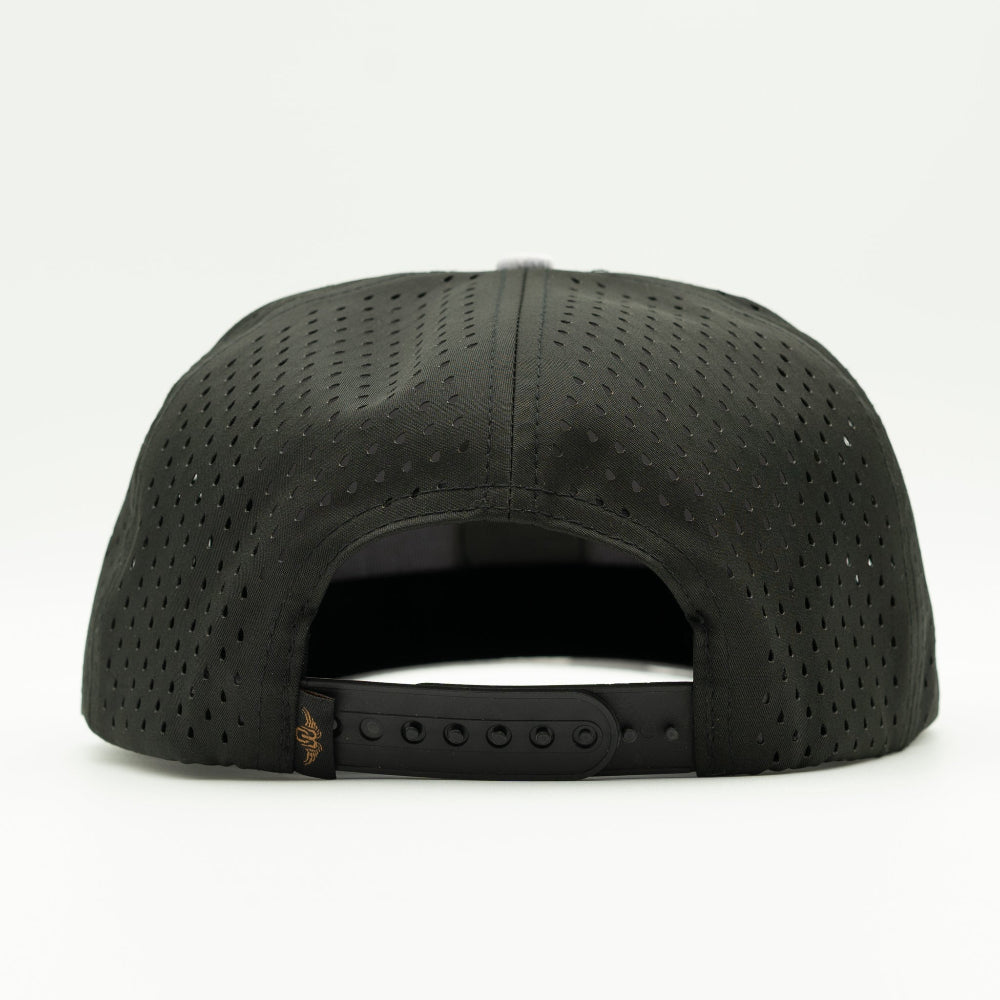 SEASIDE SERENITY- Leather Patch Rope Hat Snapback