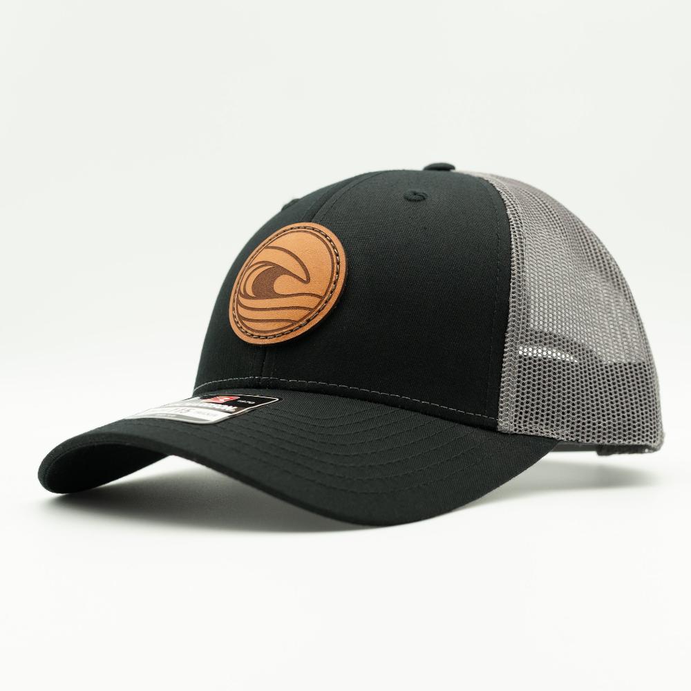 TIDAL WAVE Leather Patch Hat – Richardson 115 Low Profile Hat