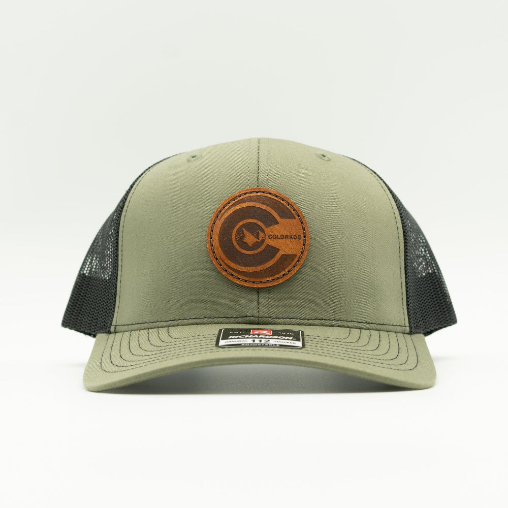 COLORADO FLAG Leather Patch Hat – Richardson 112