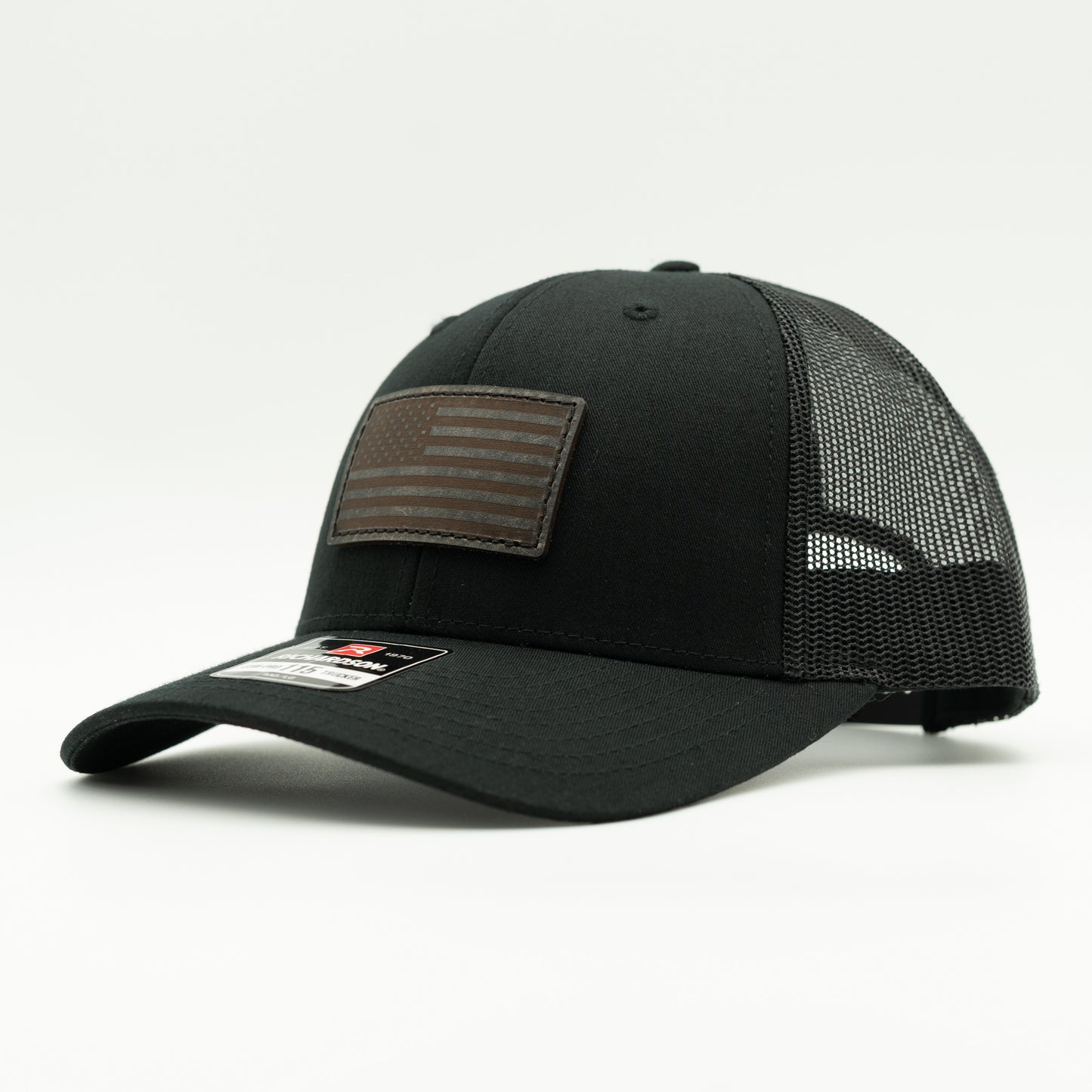 AMERICAN FLAG Leather Patch Hat | Richardson 115