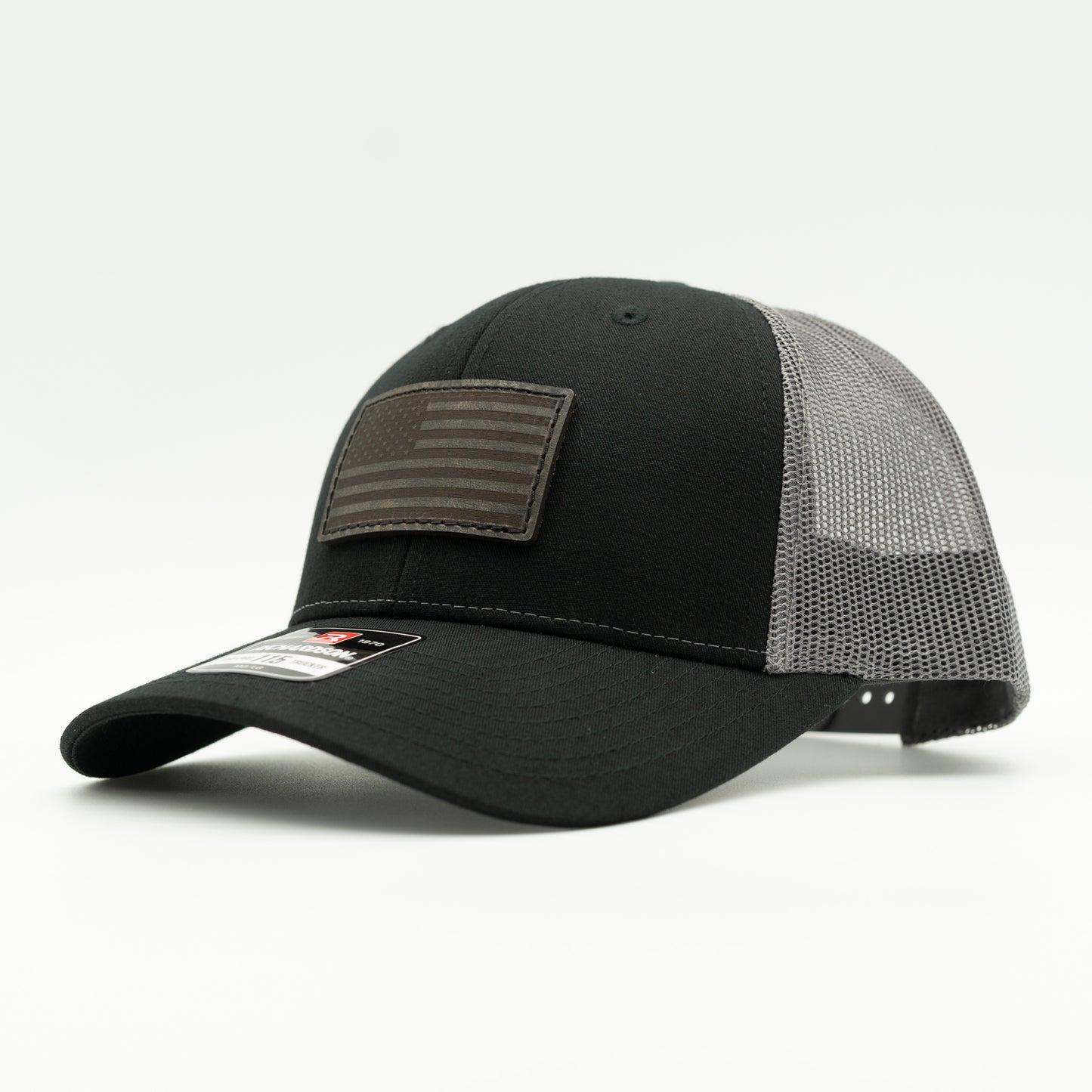 AMERICAN FLAG Leather Patch Hat | Richardson 115