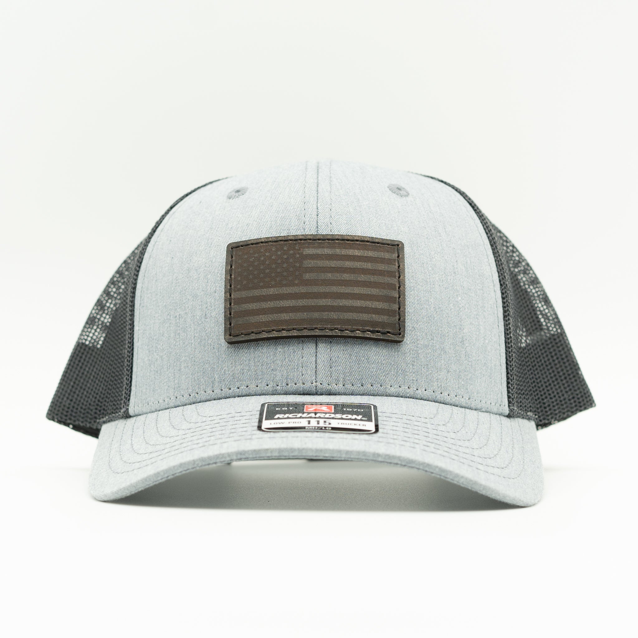 AMERICAN FLAG Leather Patch Hat | Richardson 115