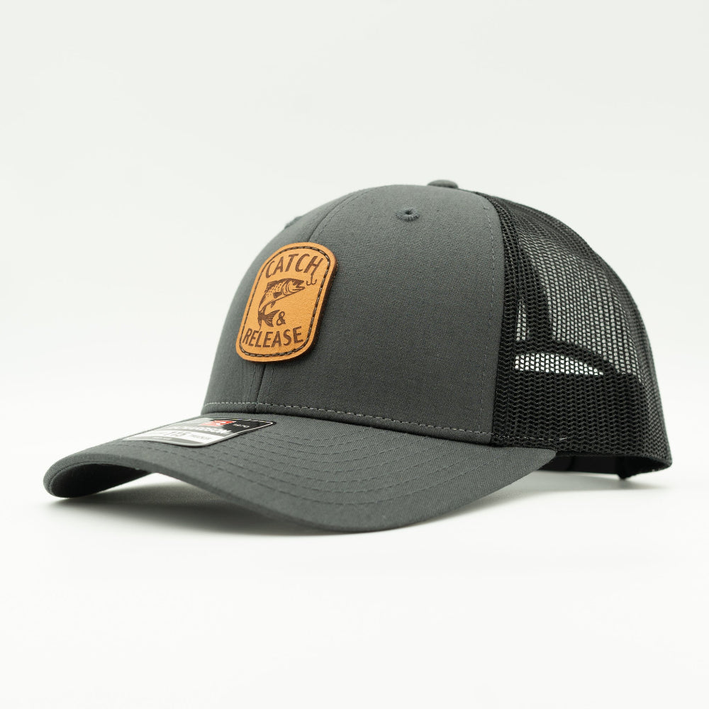 CATCH & RELEASE - Leather Patch Fishing Hat – Richardson 115