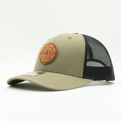 LOST PINE Leather Patch Hat – Richardson 115 Low Profile Trucker