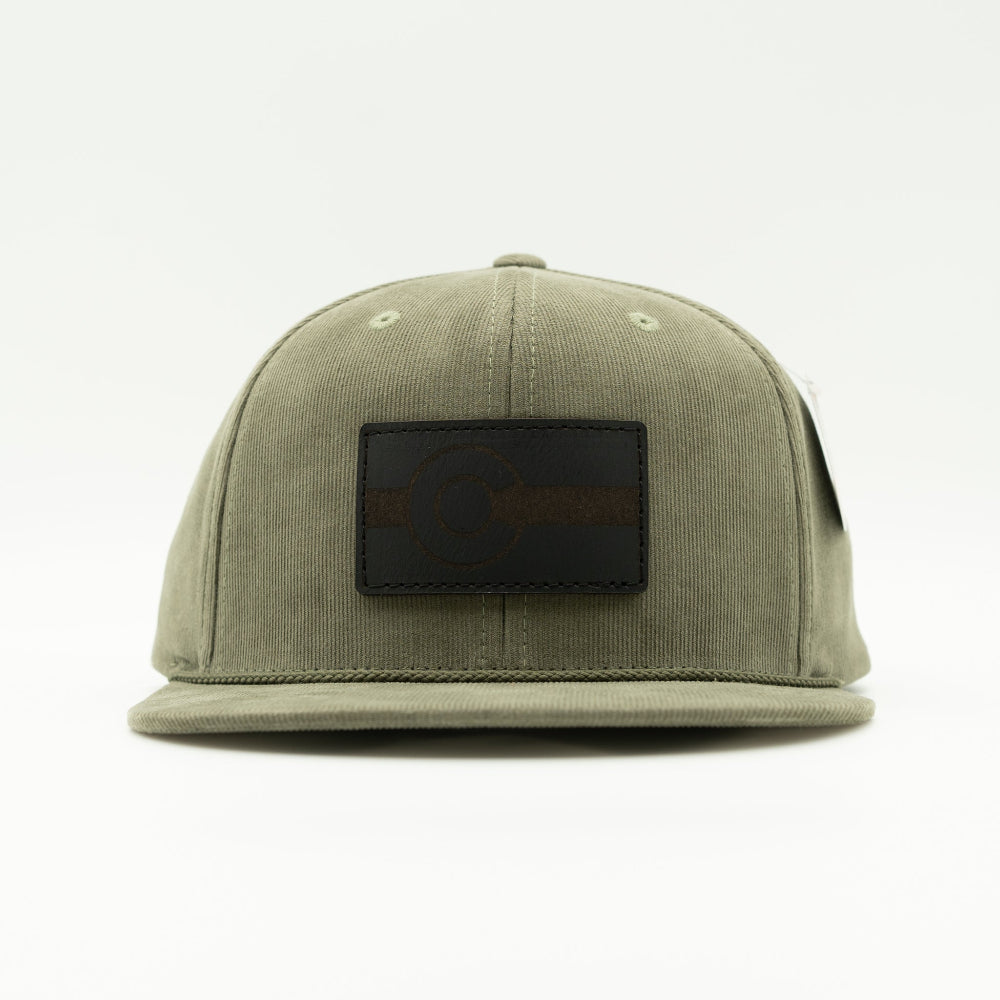 Colorful Colorado Leather Patch Hat – Richardson 253 Corduroy Flat Bill