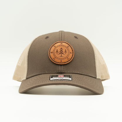 LOST PINE Leather Patch Hat – Richardson 115 Low Profile Trucker