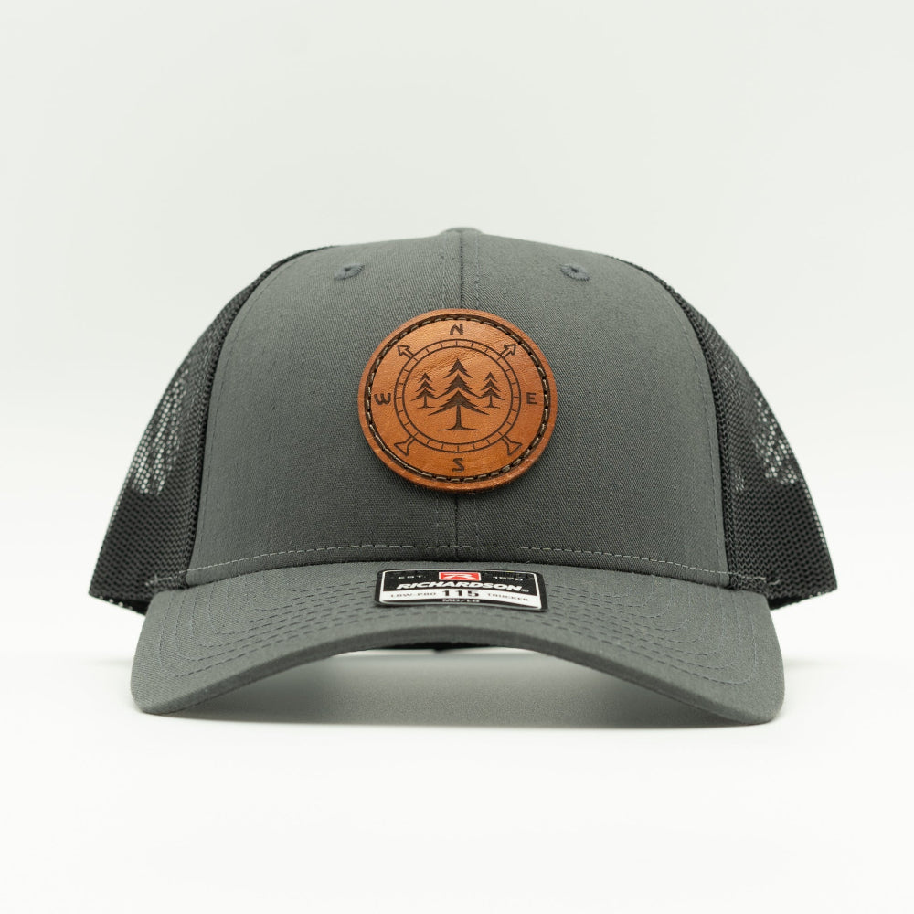 LOST PINE Leather Patch Hat – Richardson 115 Low Profile Trucker