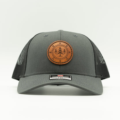 LOST PINE Leather Patch Hat – Richardson 115 Low Profile Trucker