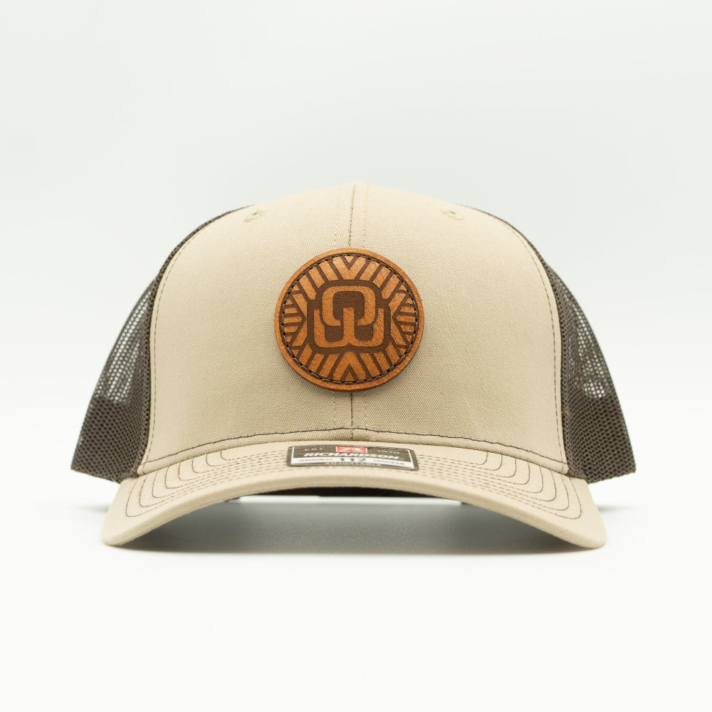 MOSAIC WINGS Leather Patch Hat – Richardson 112 Trucker