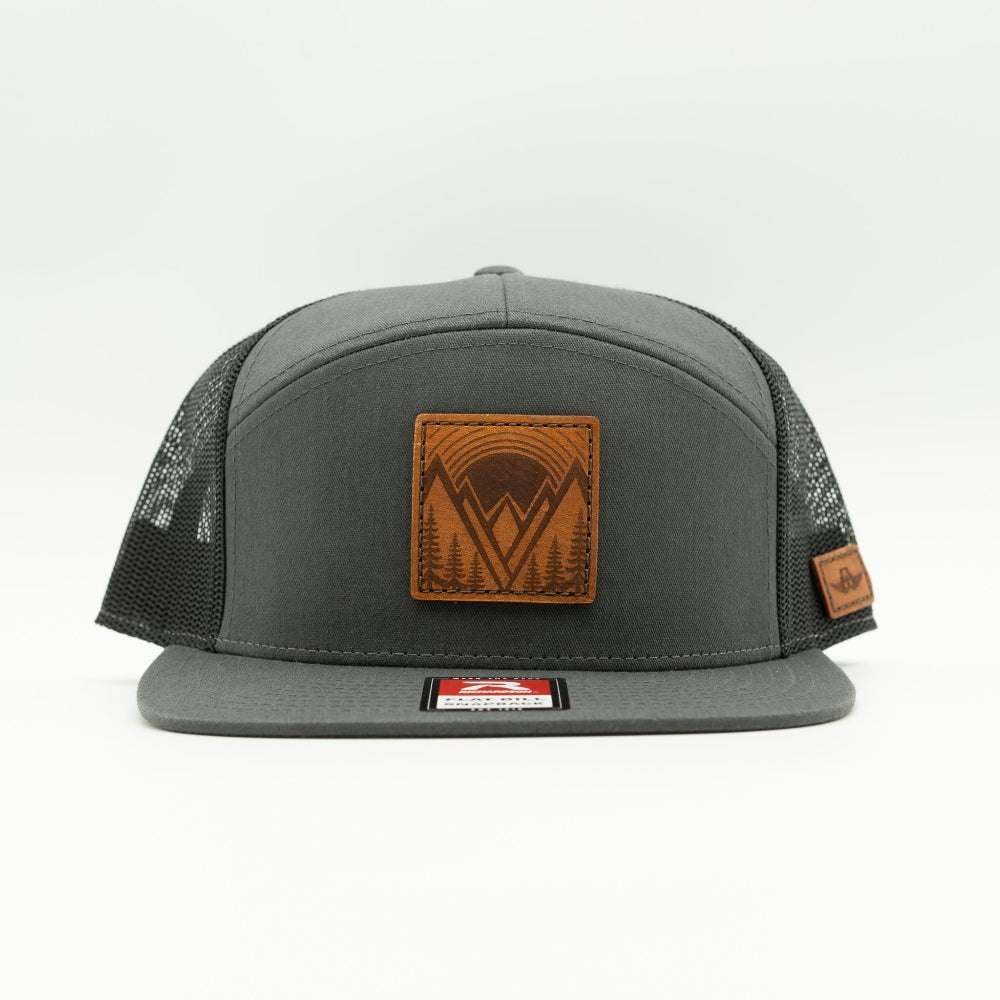 MOUNTAIN EAST Leather Patch Hat – Richardson 168 Flat Bill