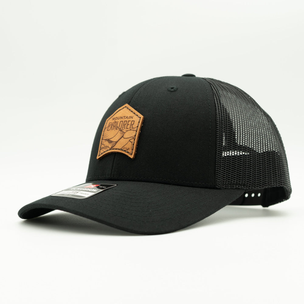 MOUNTAIN EXPLORER Leather Patch Hat – Richardson 115 Low Profile