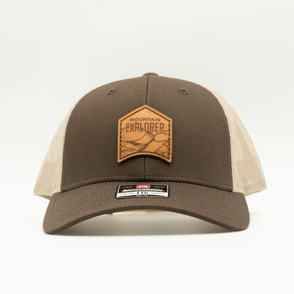 MOUNTAIN EXPLORER Leather Patch Hat – Richardson 115 Low Profile