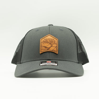 MOUNTAIN EXPLORER Leather Patch Hat – Richardson 115 Low Profile