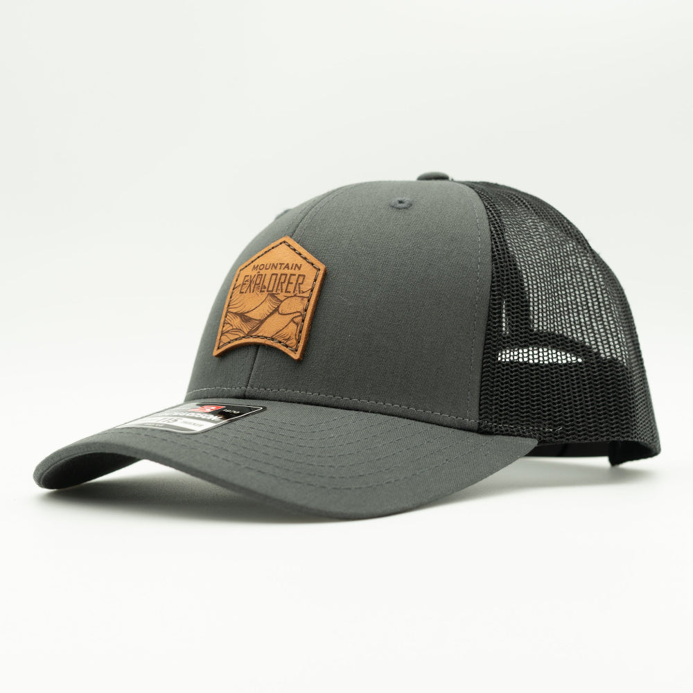 MOUNTAIN EXPLORER Leather Patch Hat – Richardson 115 Low Profile