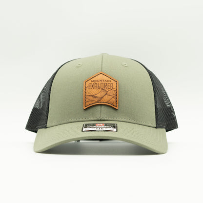 MOUNTAIN EXPLORER Leather Patch Hat – Richardson 115 Low Profile