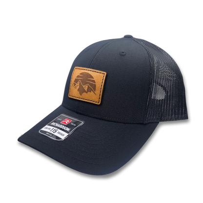 SUNSET MOUNTAIN Hat – Leather Patch Low Profile – Richardson 115