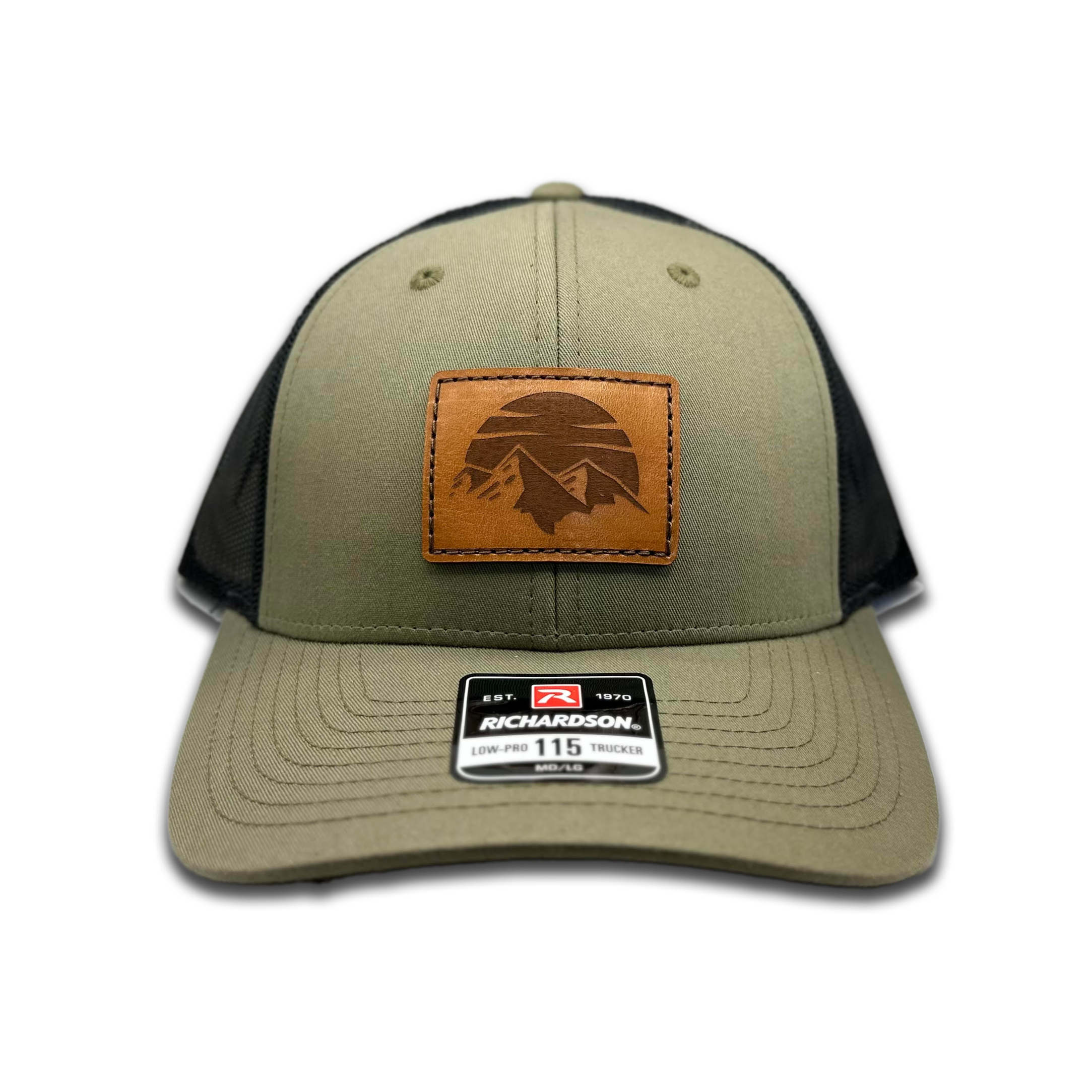 SUNSET MOUNTAIN Hat – Leather Patch Low Profile – Richardson 115