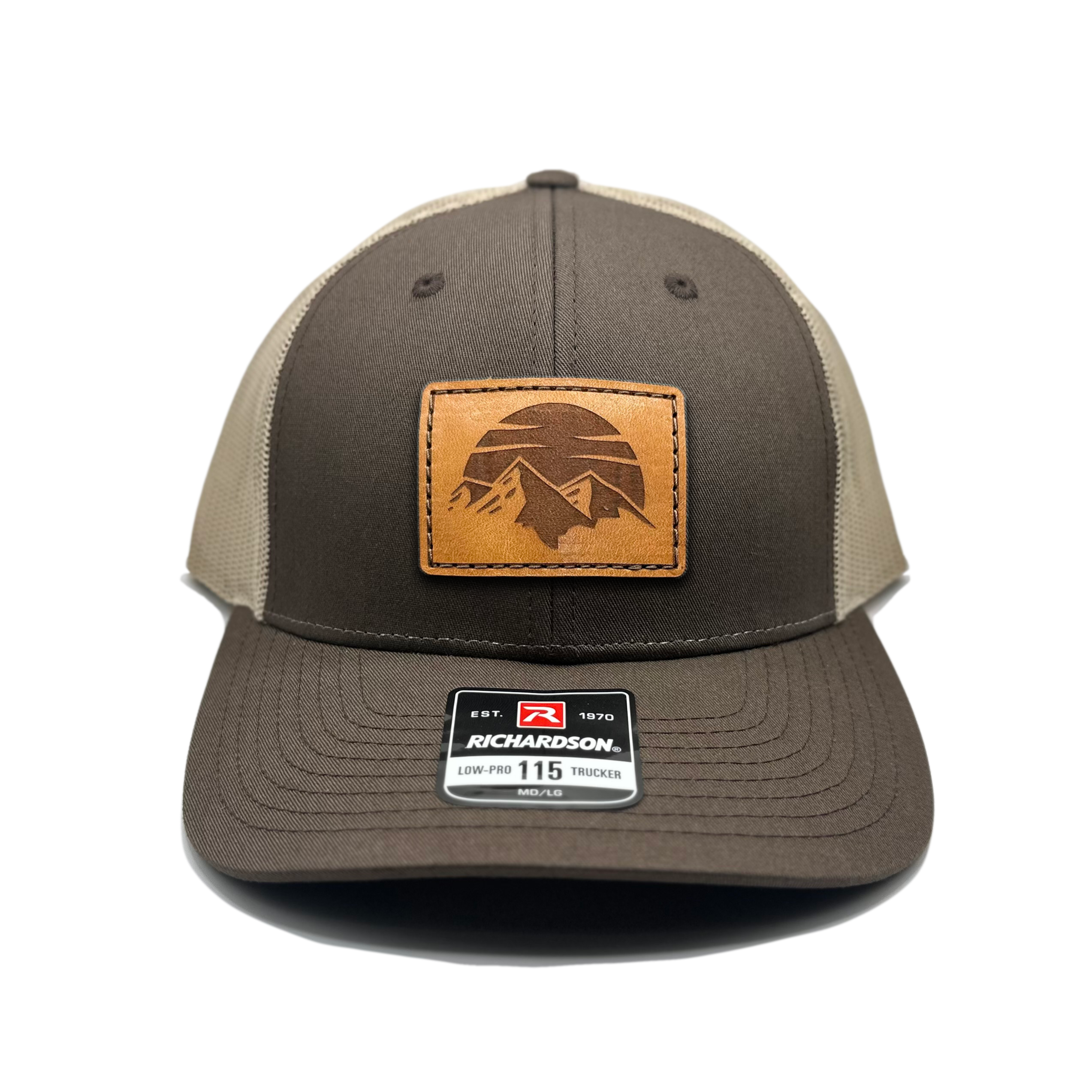 SUNSET MOUNTAIN Hat – Leather Patch Low Profile – Richardson 115