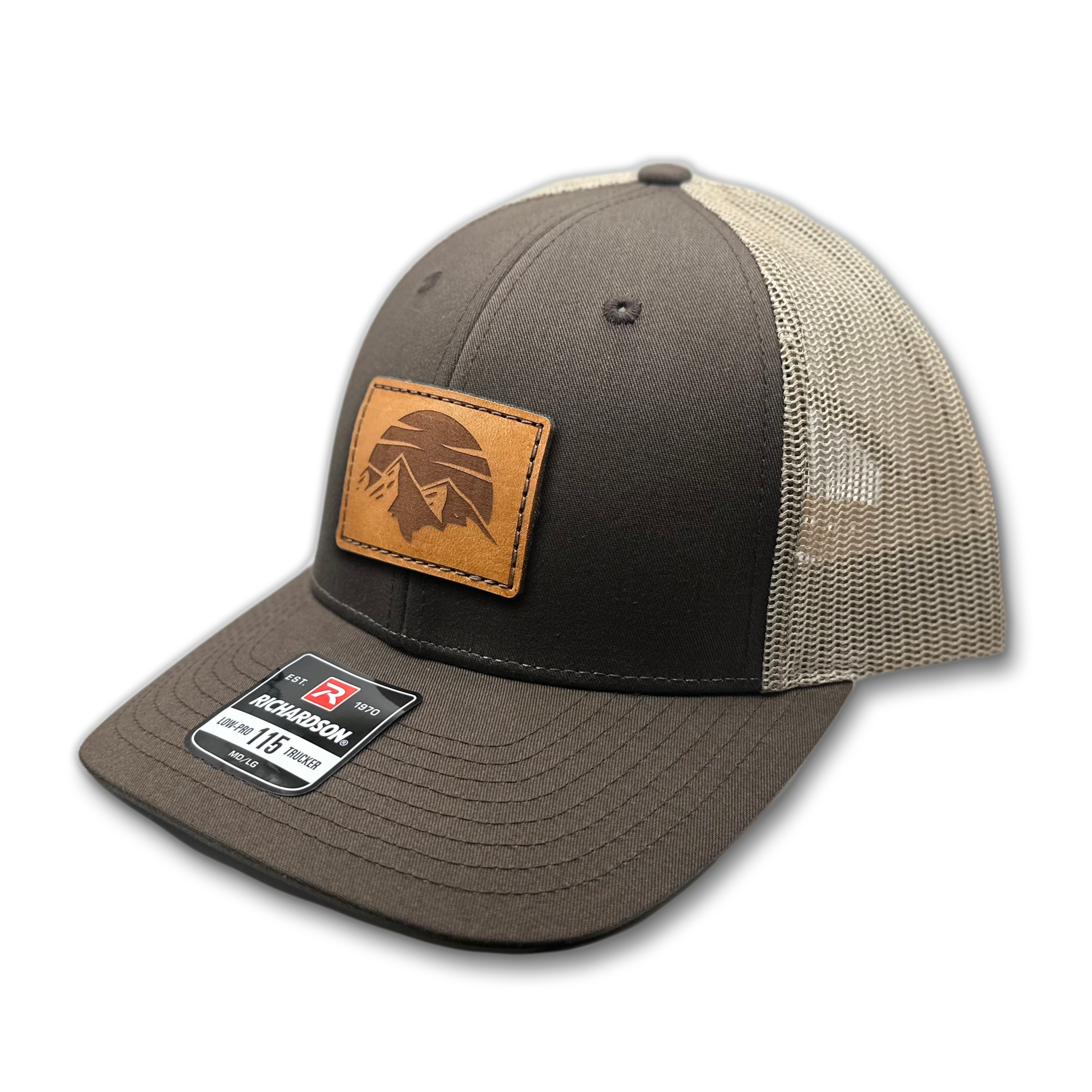 SUNSET MOUNTAIN Hat – Leather Patch Low Profile – Richardson 115