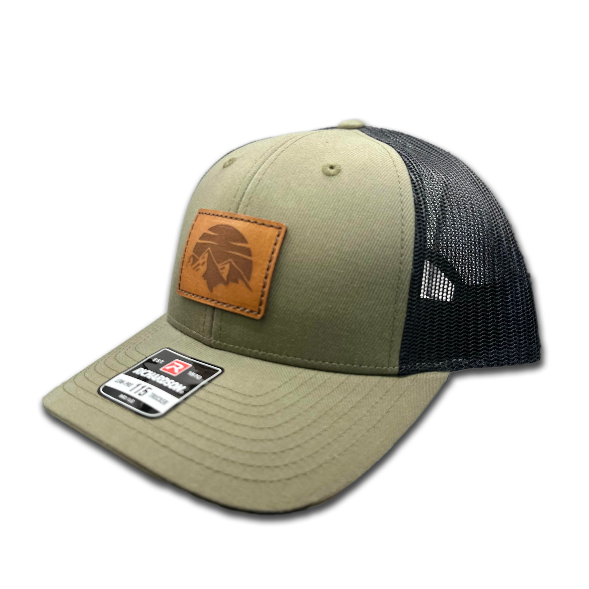 SUNSET MOUNTAIN Hat – Leather Patch Low Profile – Richardson 115