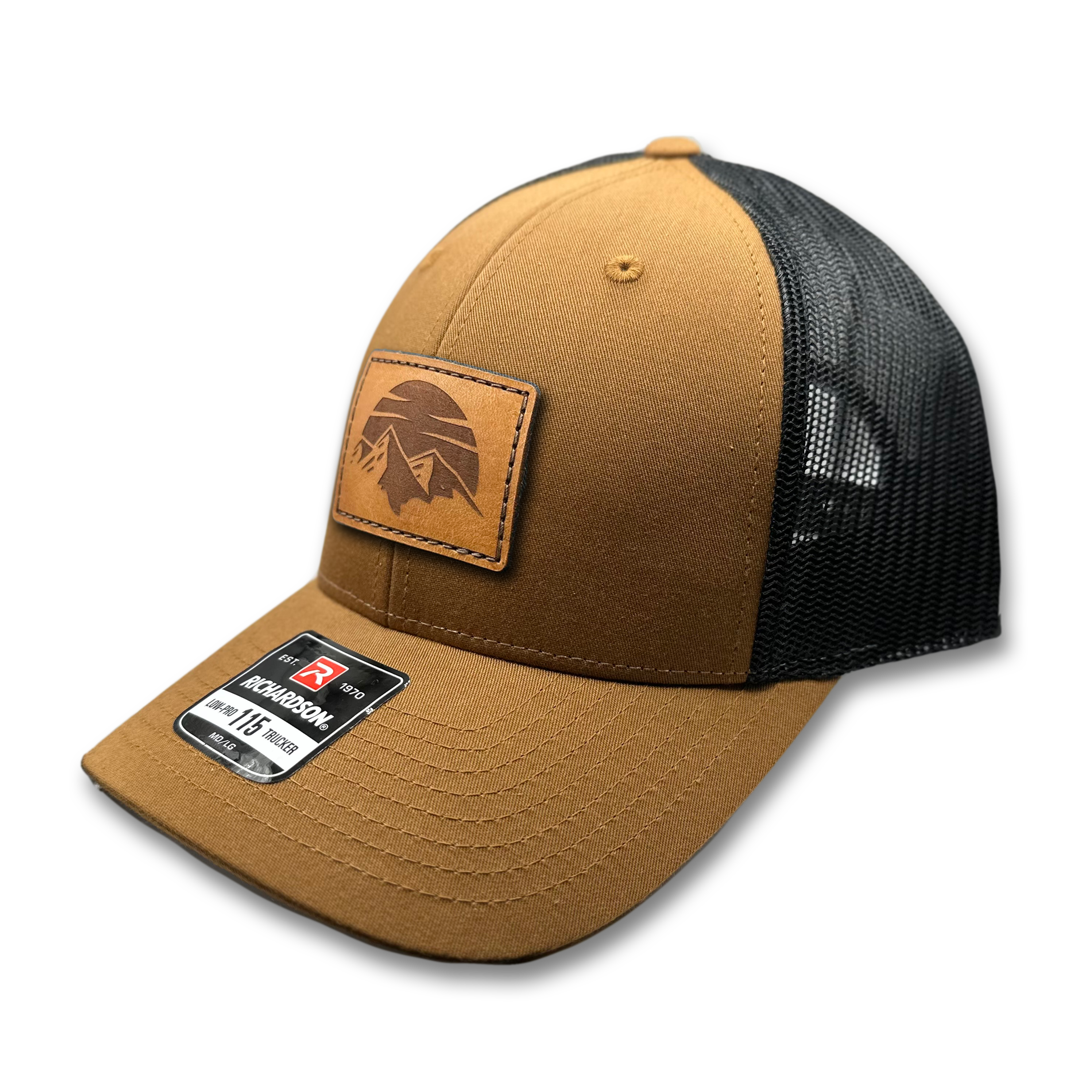 SUNSET MOUNTAIN Hat – Leather Patch Low Profile – Richardson 115