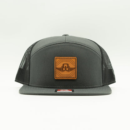 SKYBOUND Leather Patch Trucker Hat – Richardson 168 High Profile