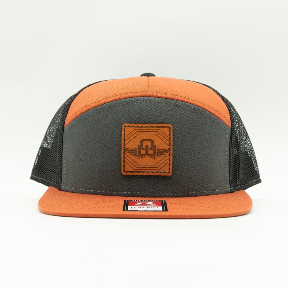 SKYBOUND Leather Patch Trucker Hat – Richardson 168 High Profile