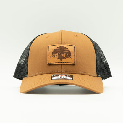 SUNSET MOUNTAIN Hat – Leather Patch Low Profile – Richardson 115