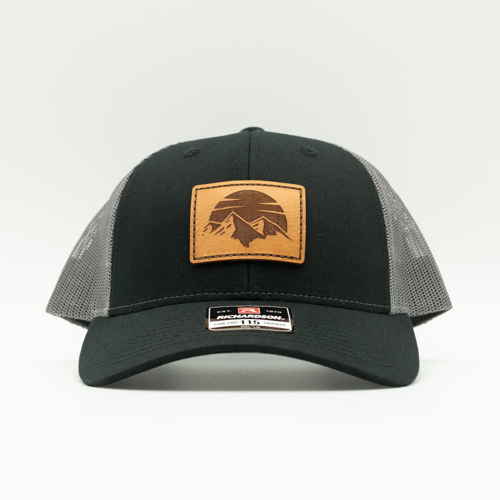 SUNSET MOUNTAIN Hat – Leather Patch Low Profile – Richardson 115