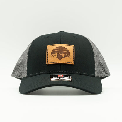 SUNSET MOUNTAIN Hat – Leather Patch Low Profile – Richardson 115