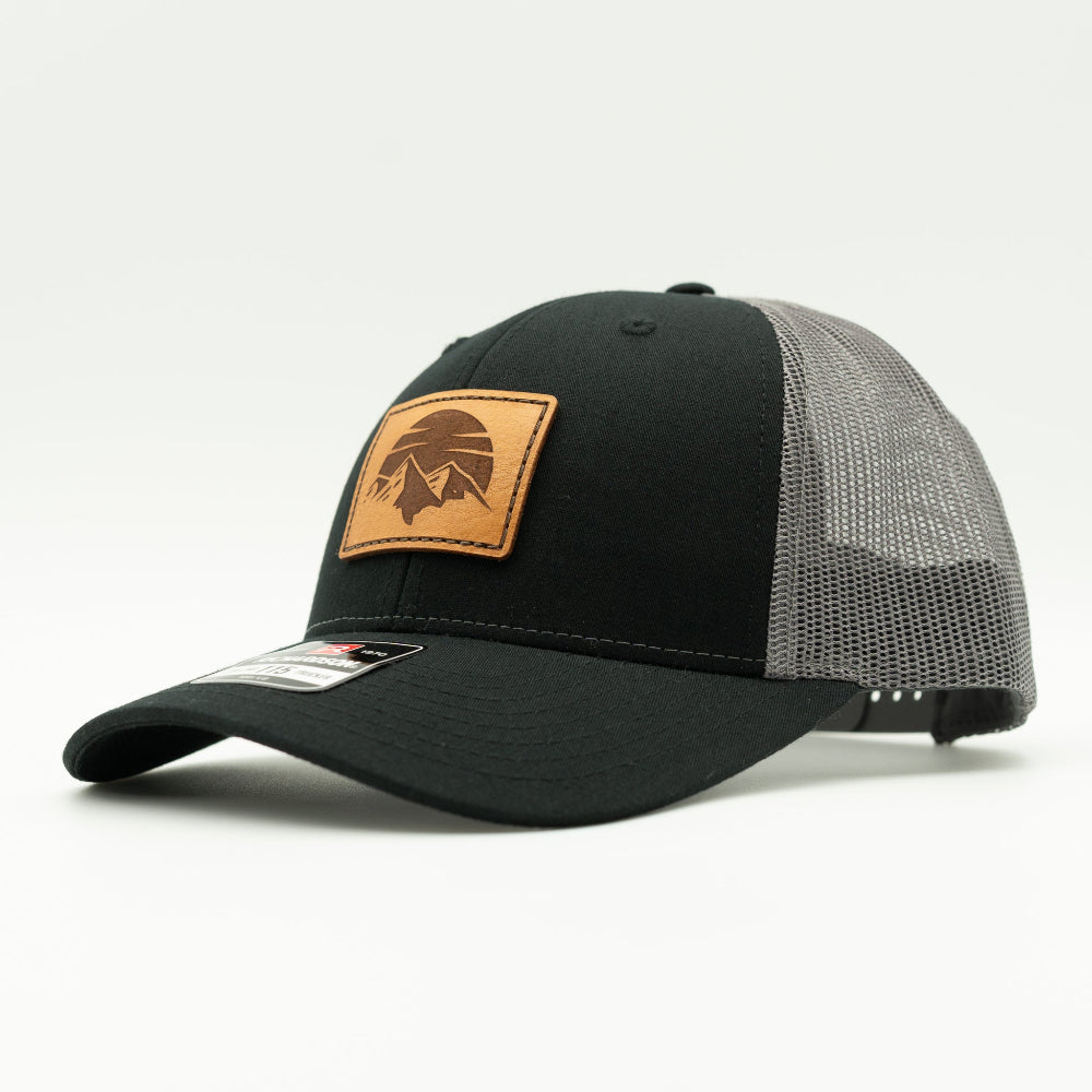 SUNSET MOUNTAIN Hat – Leather Patch Low Profile – Richardson 115