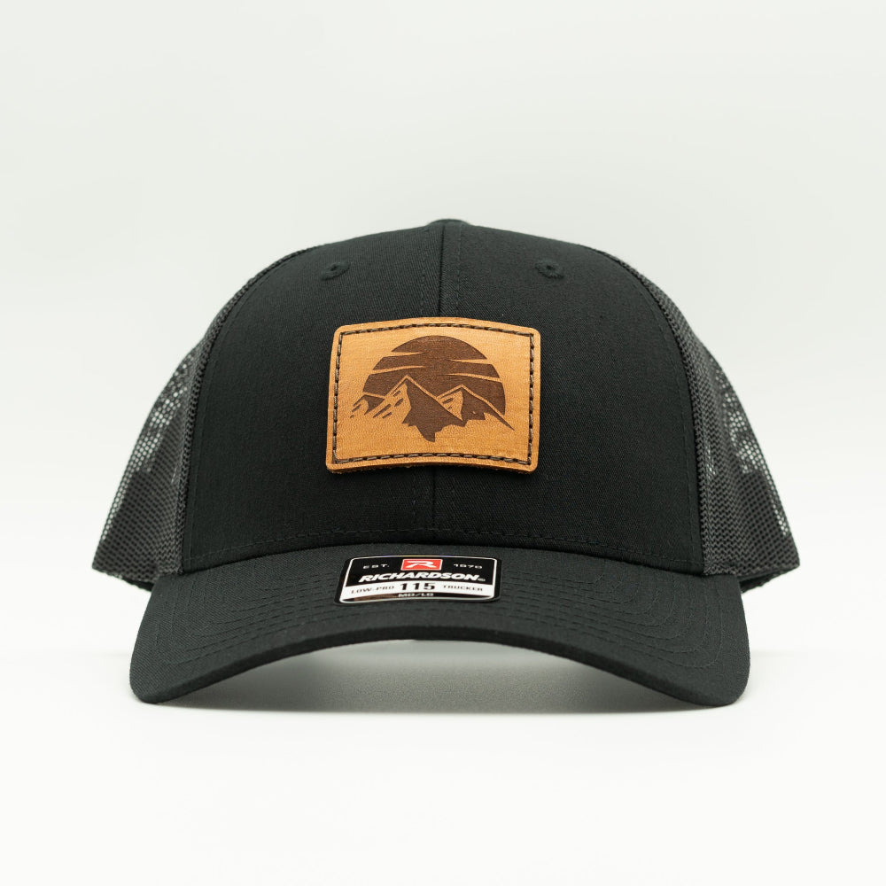 SUNSET MOUNTAIN Hat – Leather Patch Low Profile – Richardson 115