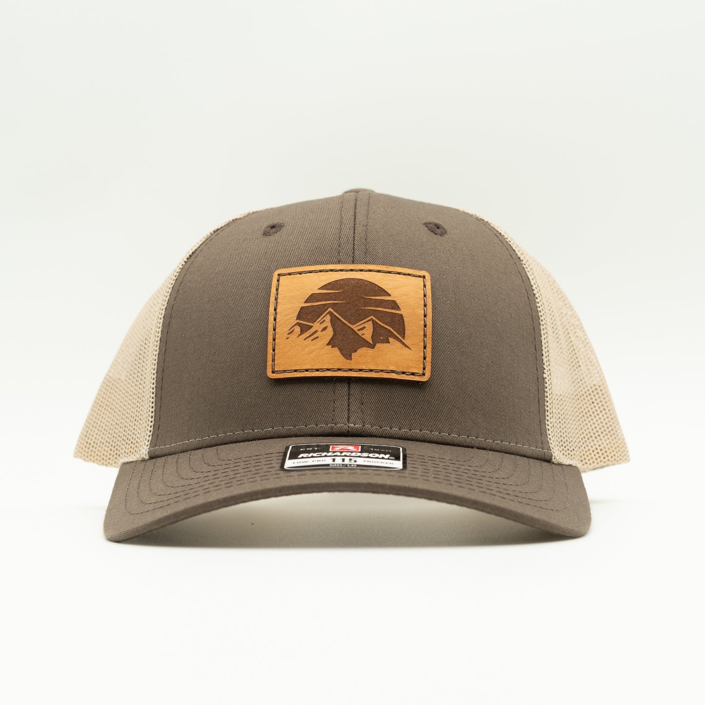 SUNSET MOUNTAIN Hat – Leather Patch Low Profile – Richardson 115