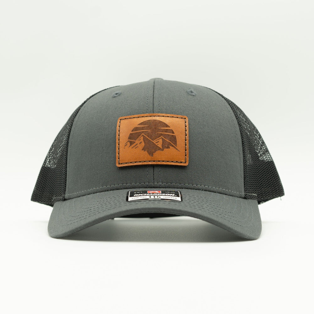 SUNSET MOUNTAIN Hat – Leather Patch Low Profile – Richardson 115