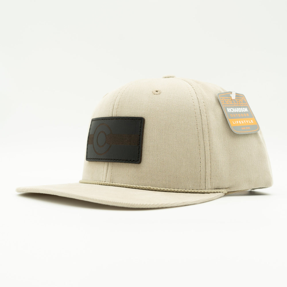 Colorful Colorado Leather Patch Hat – Richardson 253 Corduroy Flat Bill