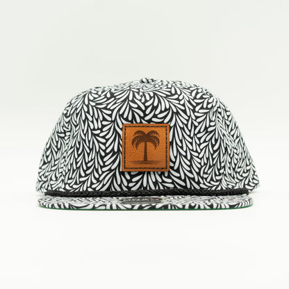 ISLAND BREEZE Leather Patch Hat – Imperial Rope Flat Bill