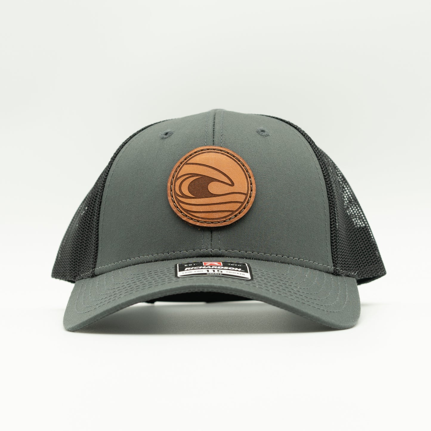 TIDAL WAVE Leather Patch Hat – Richardson 115 Low Profile Hat