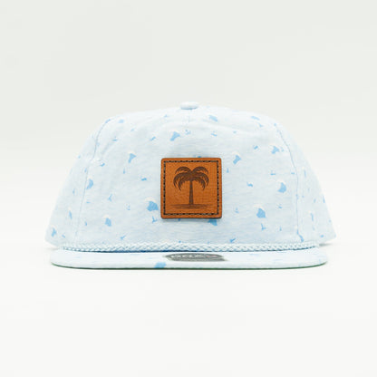 ISLAND BREEZE Leather Patch Hat – Imperial Rope Flat Bill