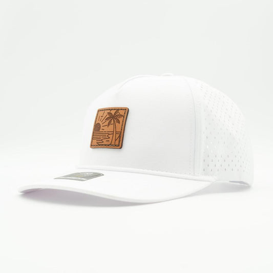 SEASIDE SERENITY- Leather Patch Rope Hat Snapback