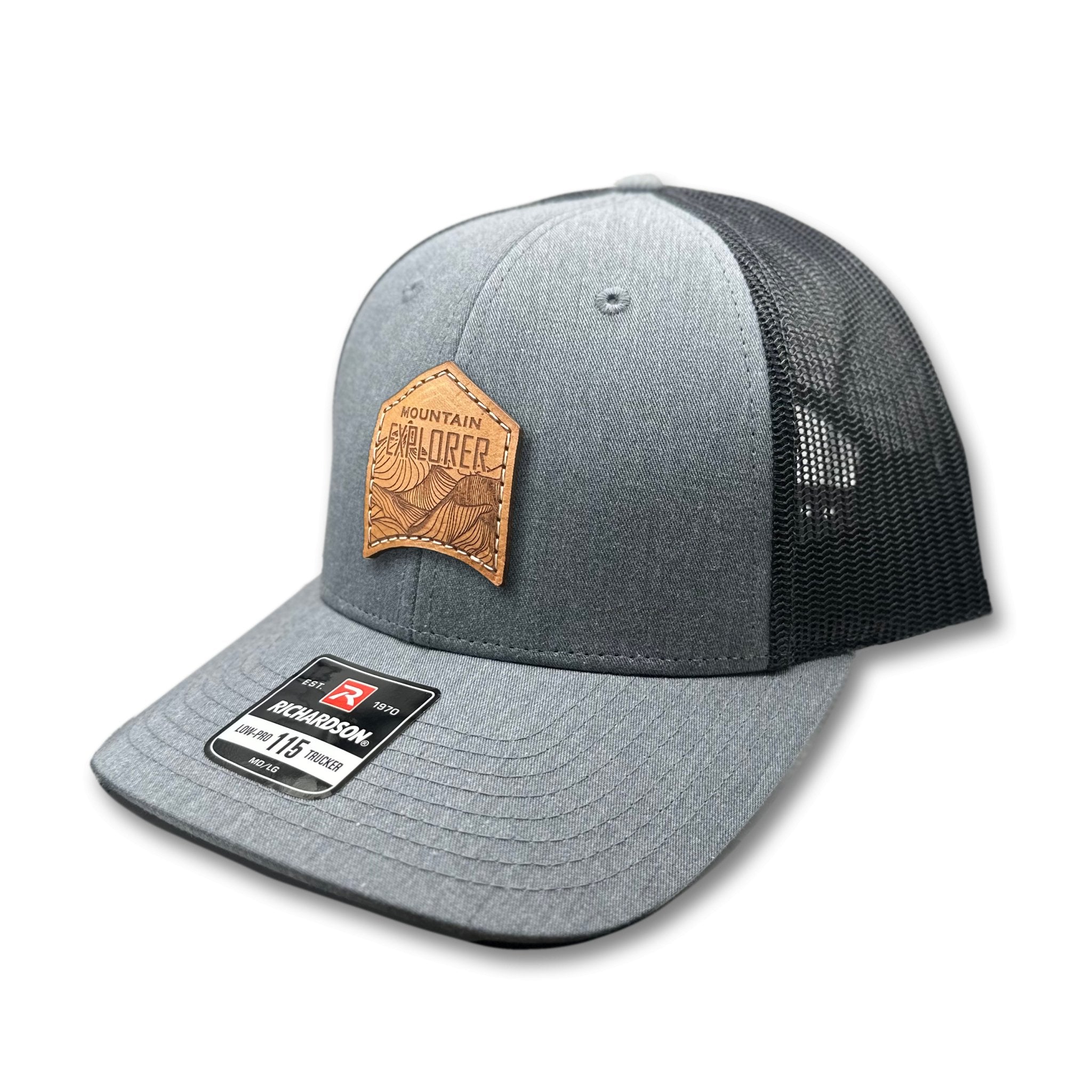 MOUNTAIN EXPLORER Leather Patch Hat – Richardson 115 Low Profile