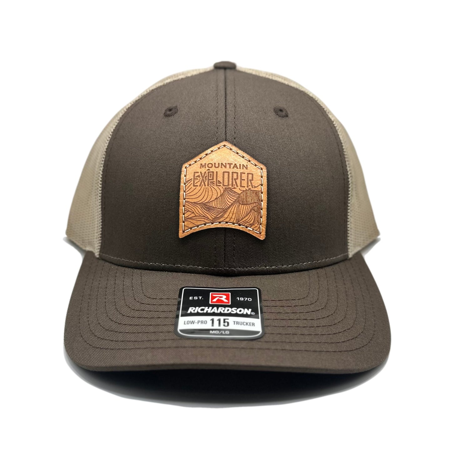 MOUNTAIN EXPLORER Leather Patch Hat – Richardson 115 Low Profile