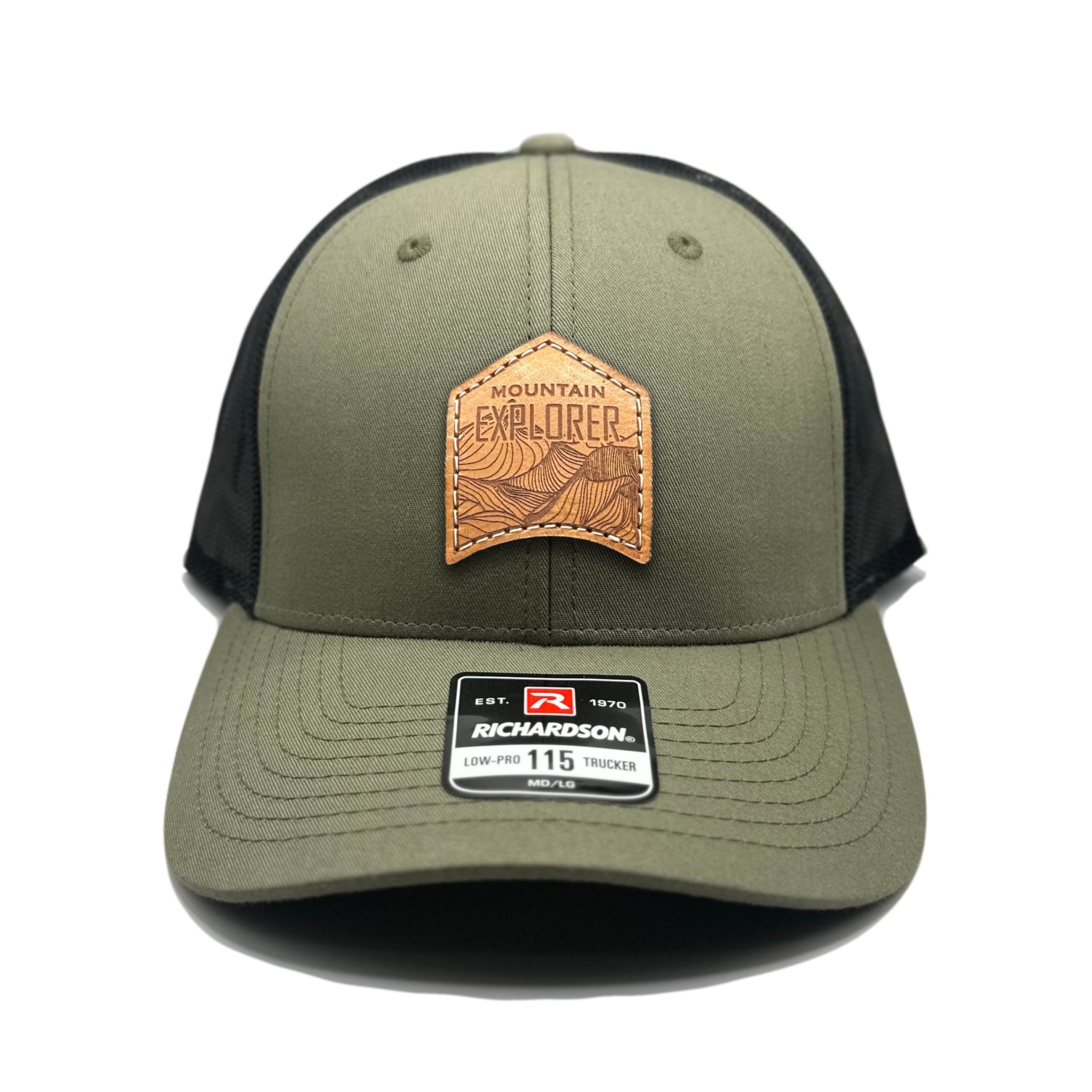 MOUNTAIN EXPLORER Leather Patch Hat – Richardson 115 Low Profile