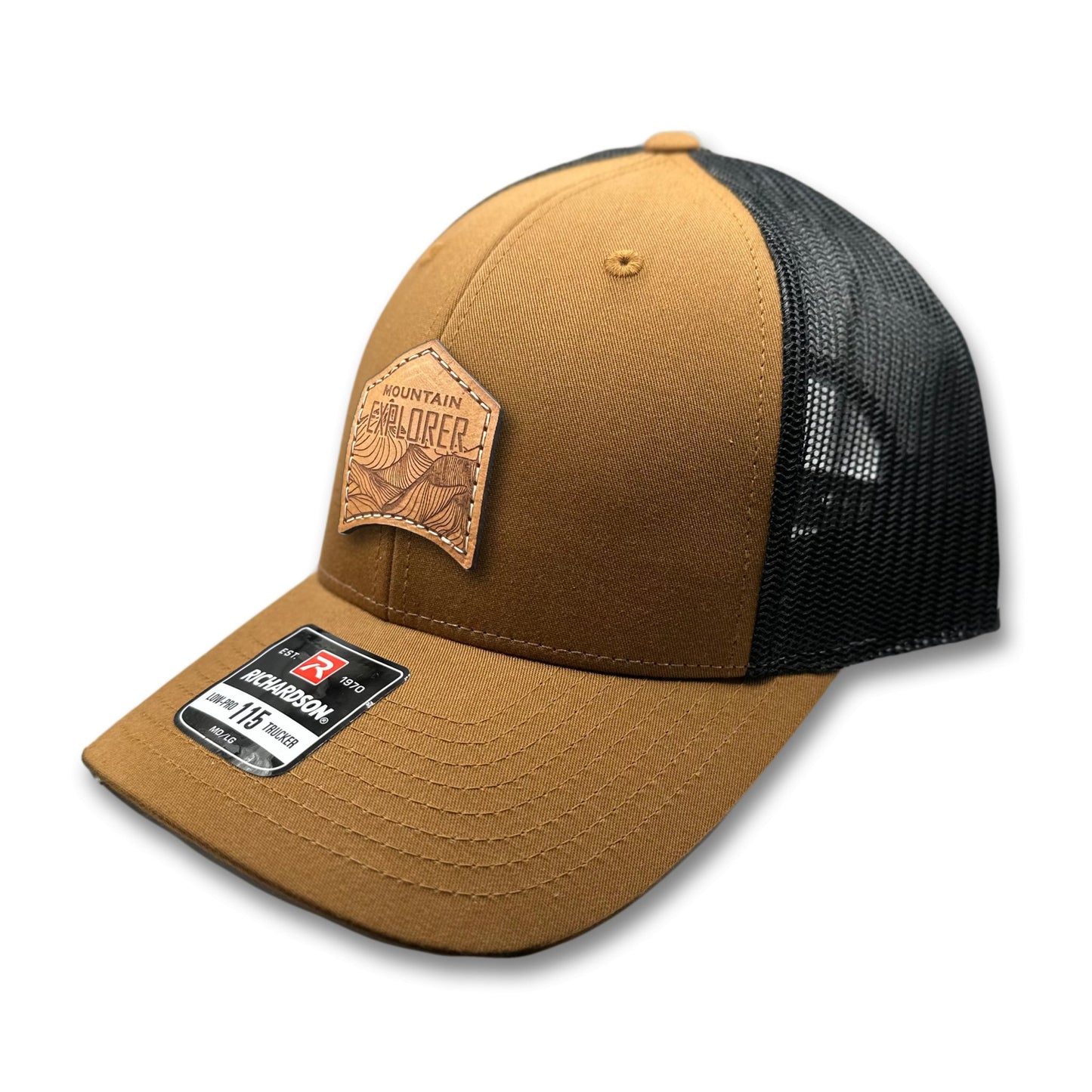 MOUNTAIN EXPLORER Leather Patch Hat – Richardson 115 Low Profile