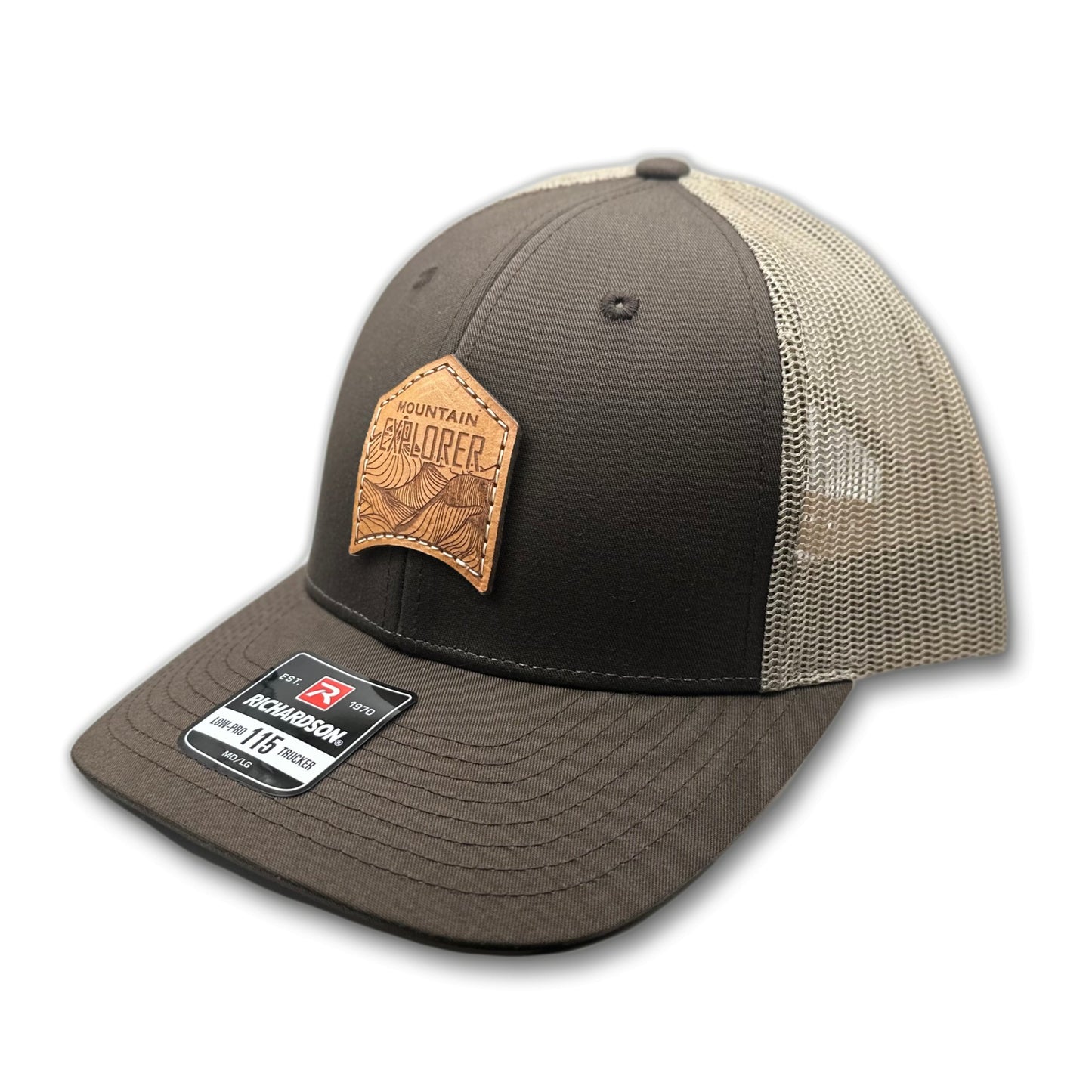 MOUNTAIN EXPLORER Leather Patch Hat – Richardson 115 Low Profile